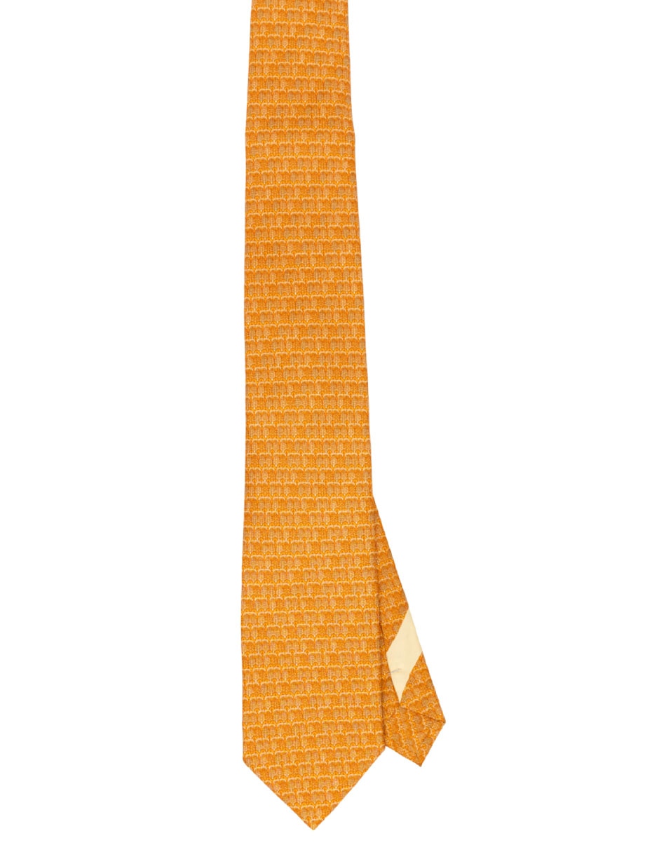 Corbata regular de seda estampado para hombre