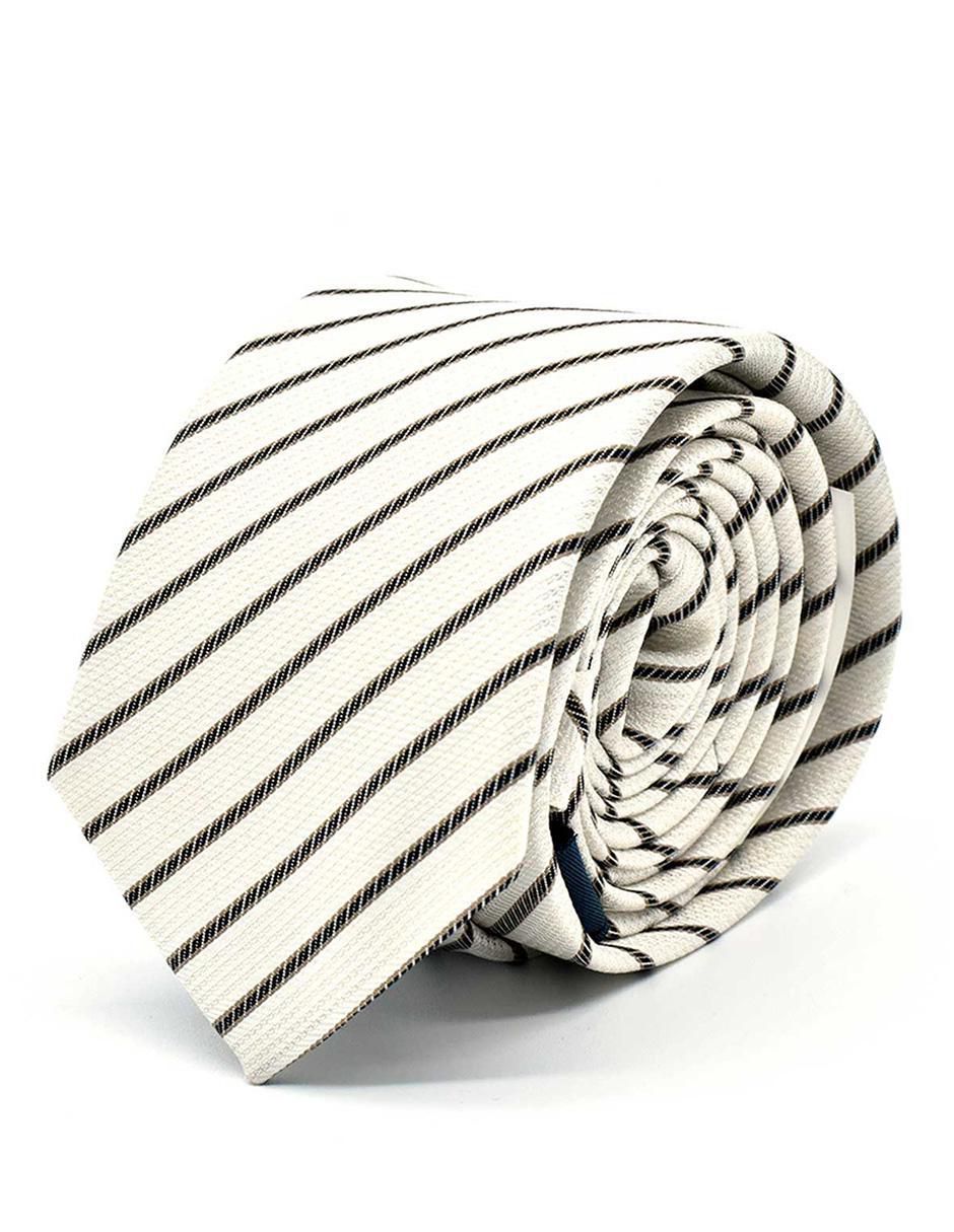 Corbata regular estampado a rayas para hombre