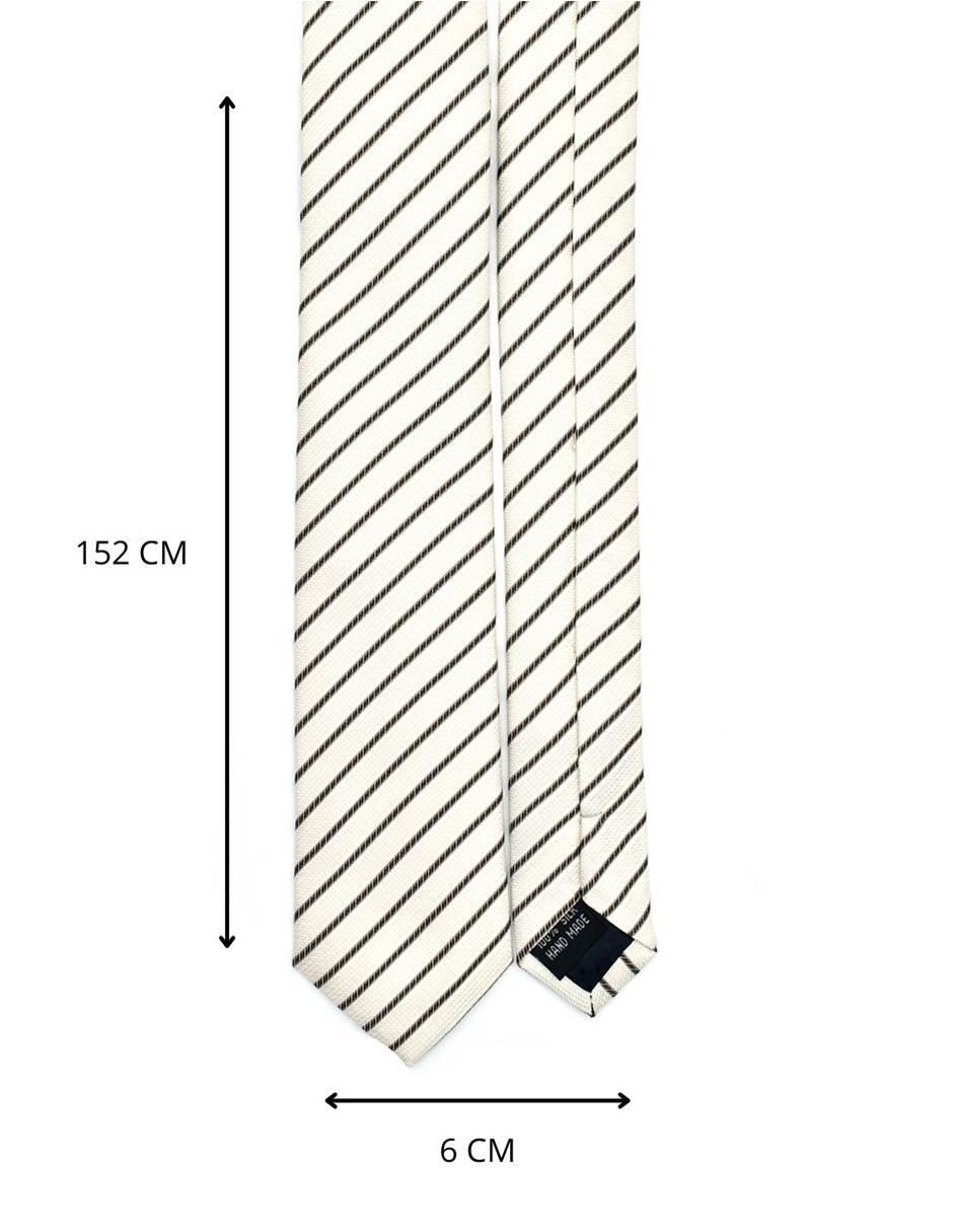 Corbata regular estampado a rayas para hombre