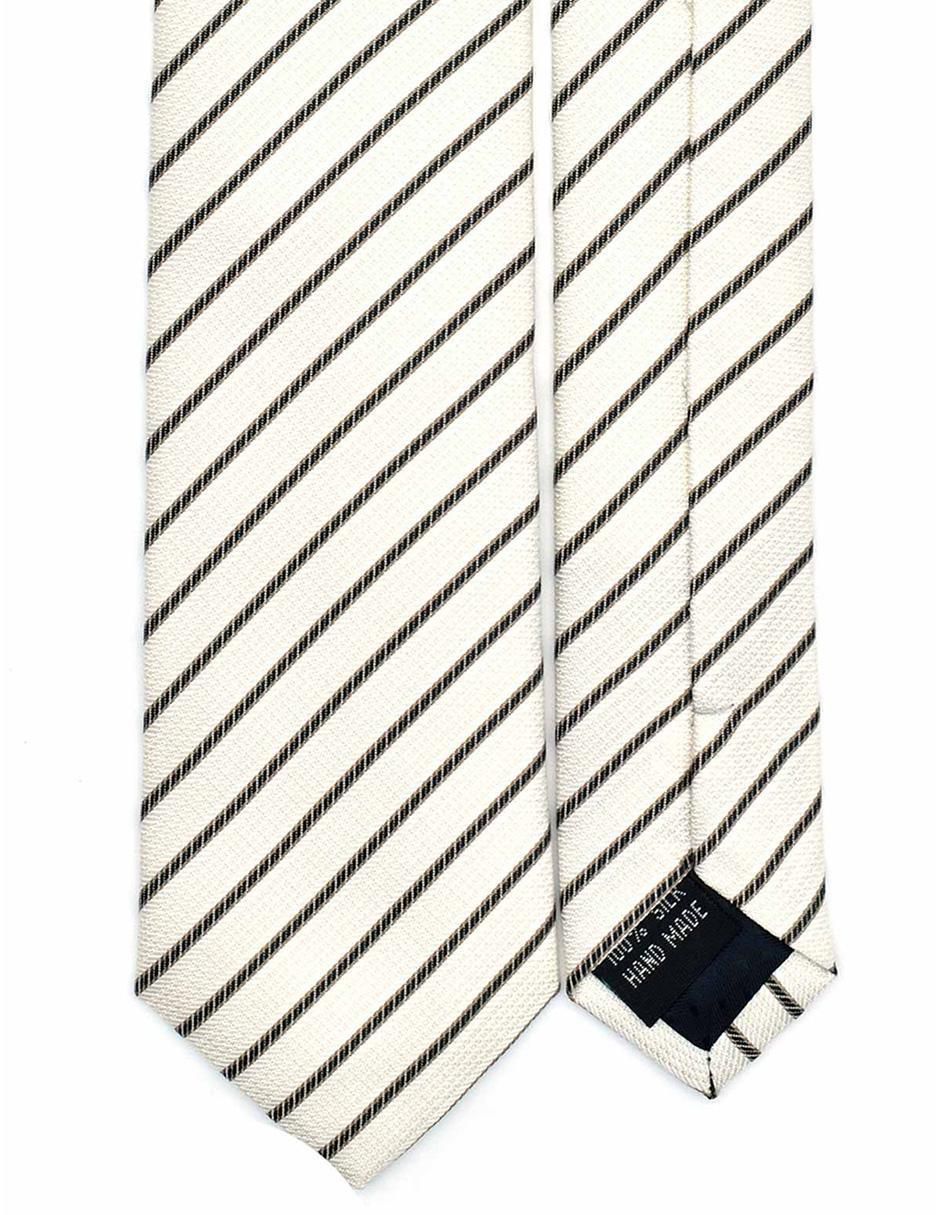 Corbata regular estampado a rayas para hombre