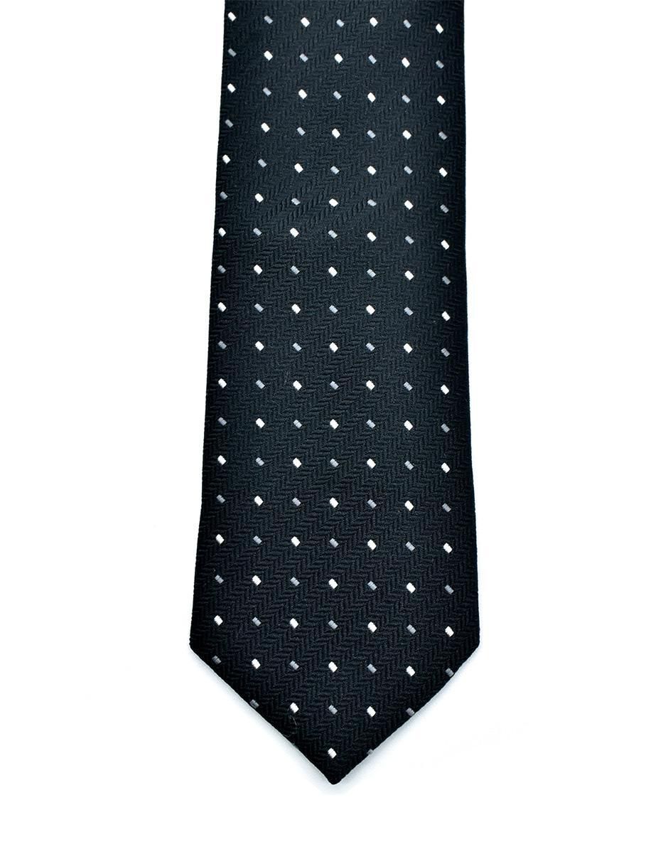 Corbata regular estampado lunares para hombre
