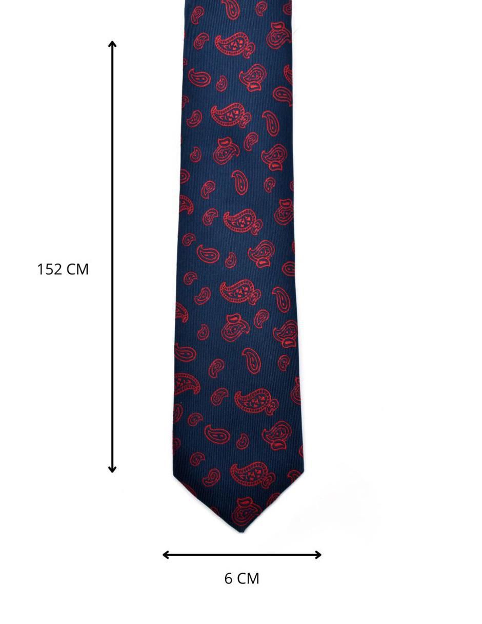 Corbata regular estampado abstracto para hombre 3