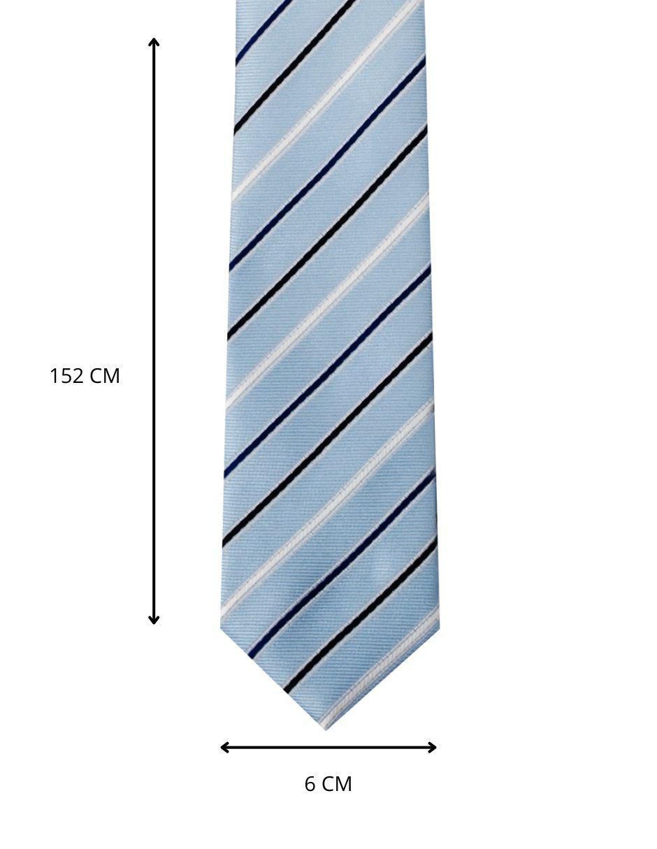 Corbata regular estampado a rayas para hombre