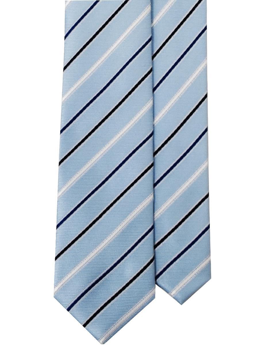 Corbata regular estampado a rayas para hombre