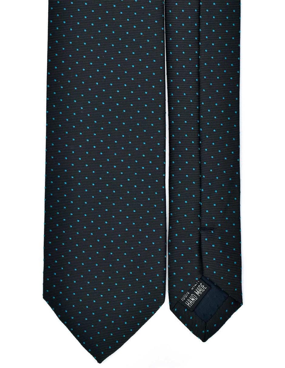 Corbata regular de seda estampado lunares para hombre 2
