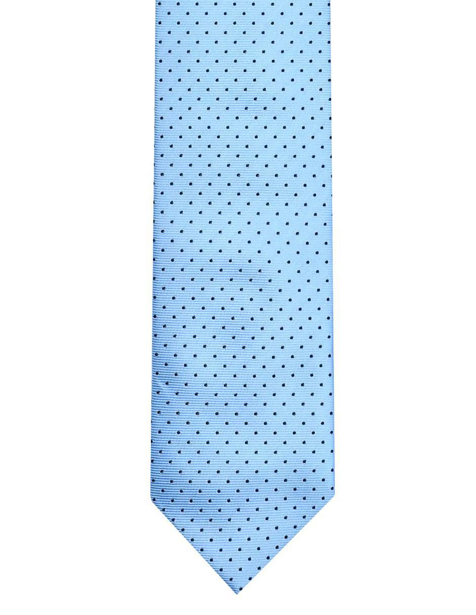 Corbata regular de seda estampado lunares para hombre