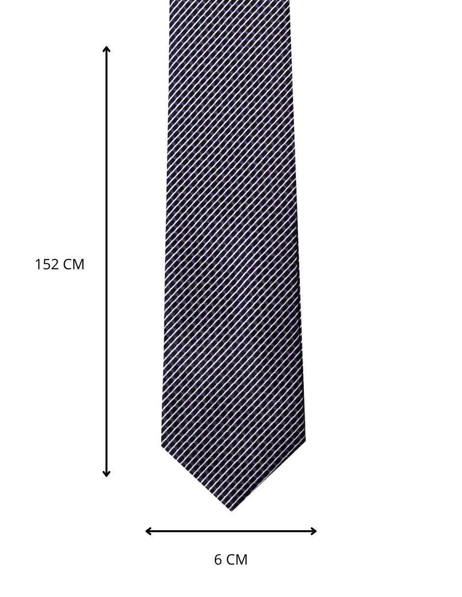 Corbata regular de seda estampado para hombre 4