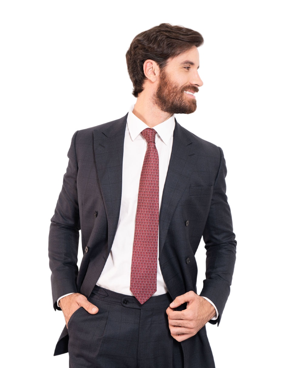 Corbata pineda covalin regular de seda para hombre