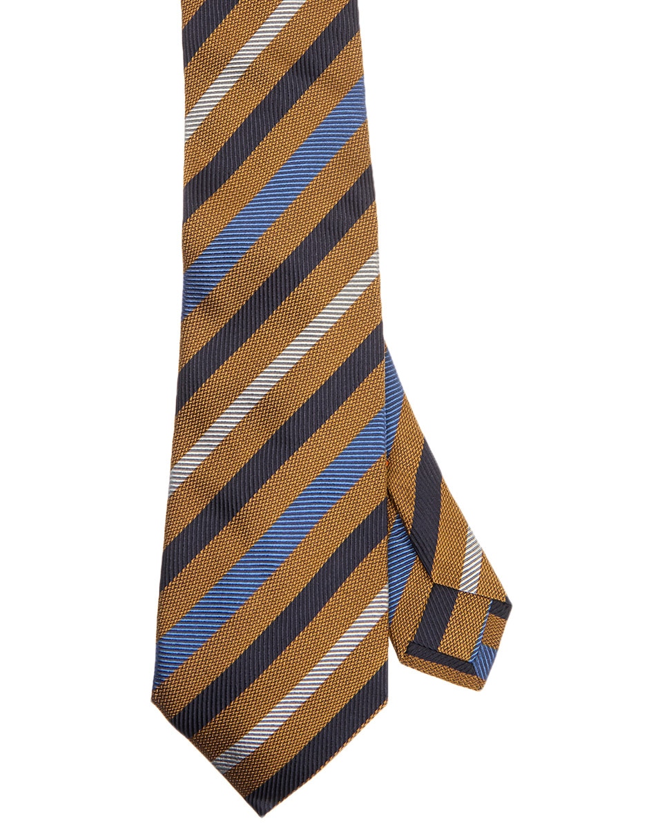 Corbata regular de seda estampado a rayas para hombre Corbata regular de seda estampado a rayas para hombre