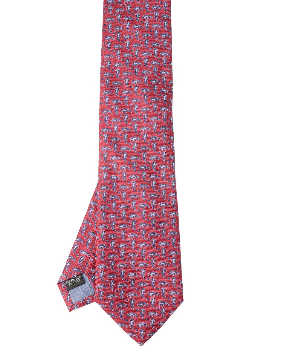 Corbata regular estampado paisley para hombre