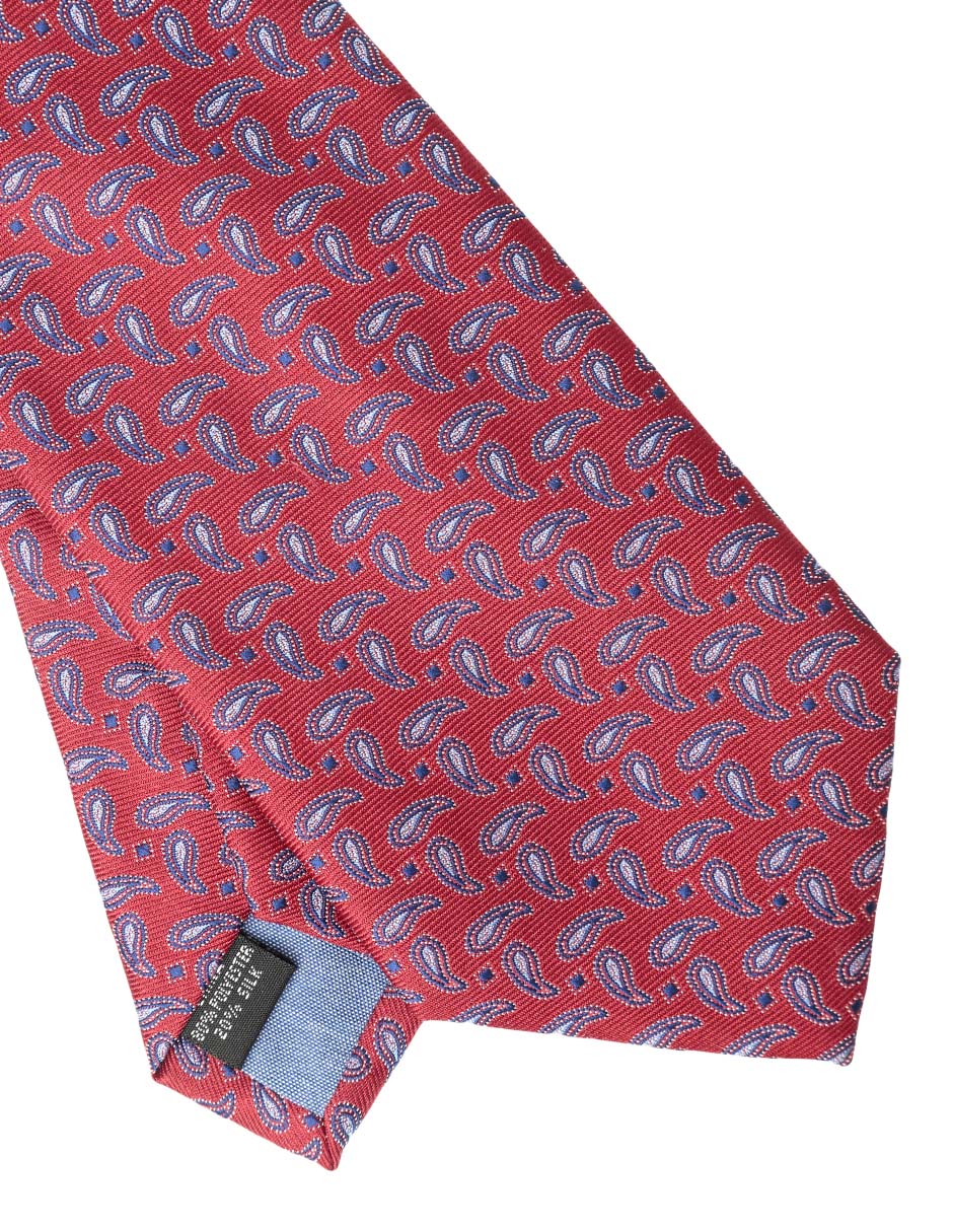 Corbata regular estampado paisley para hombre