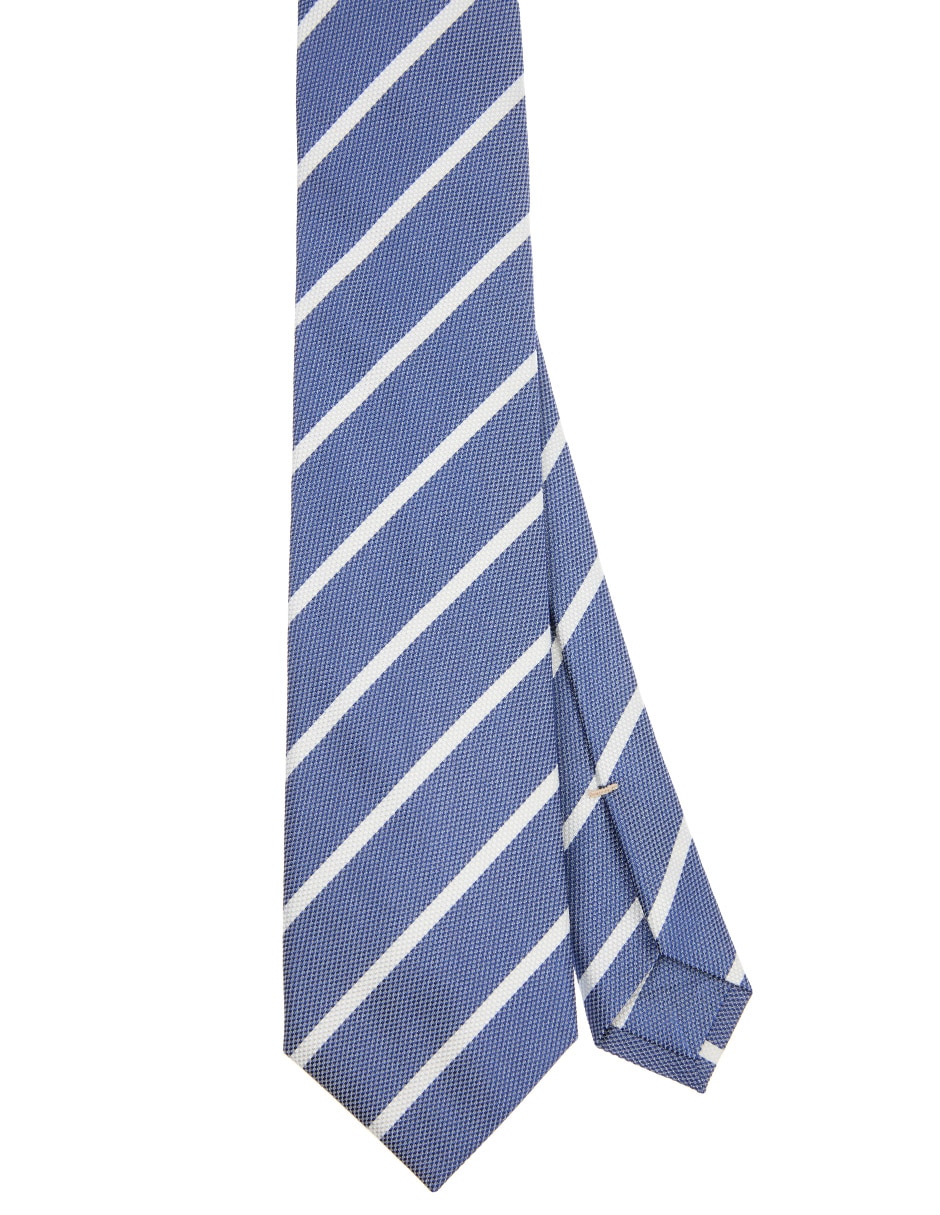 Corbata regular de seda estampada a rayas para hombre Corbata regular de seda estampada a rayas para hombre