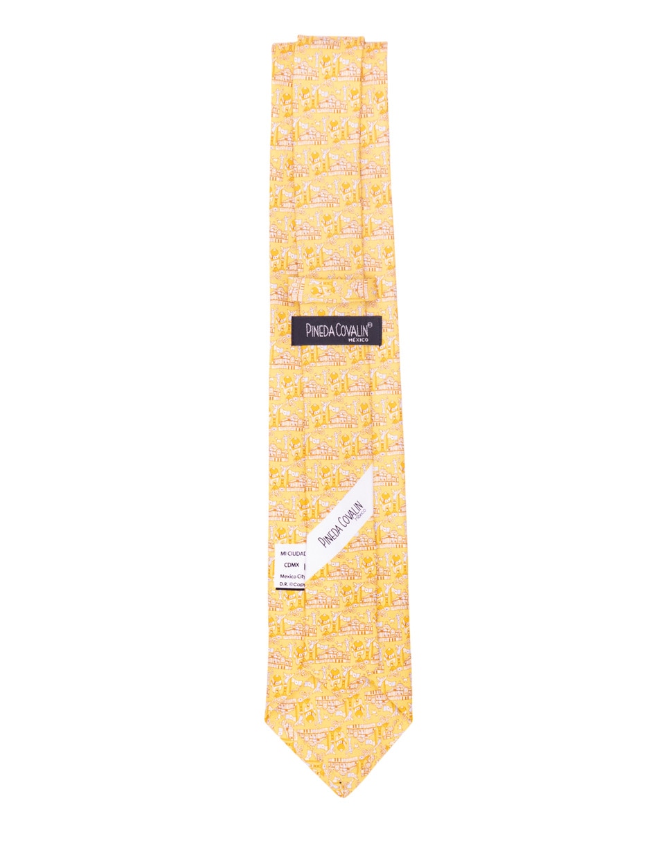 Corbata Pineda Covalin regular de seda estampada para hombre 2