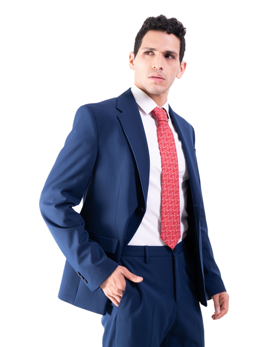 Corbata regular de seda estampado para hombre 2