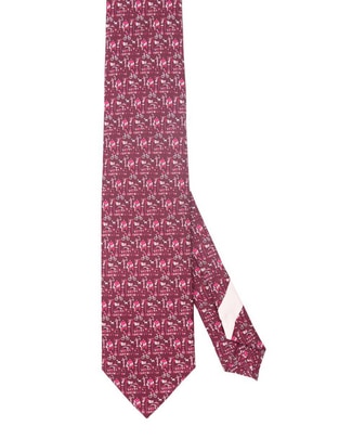 Corbata pineda covalin regular de seda estampada para hombre