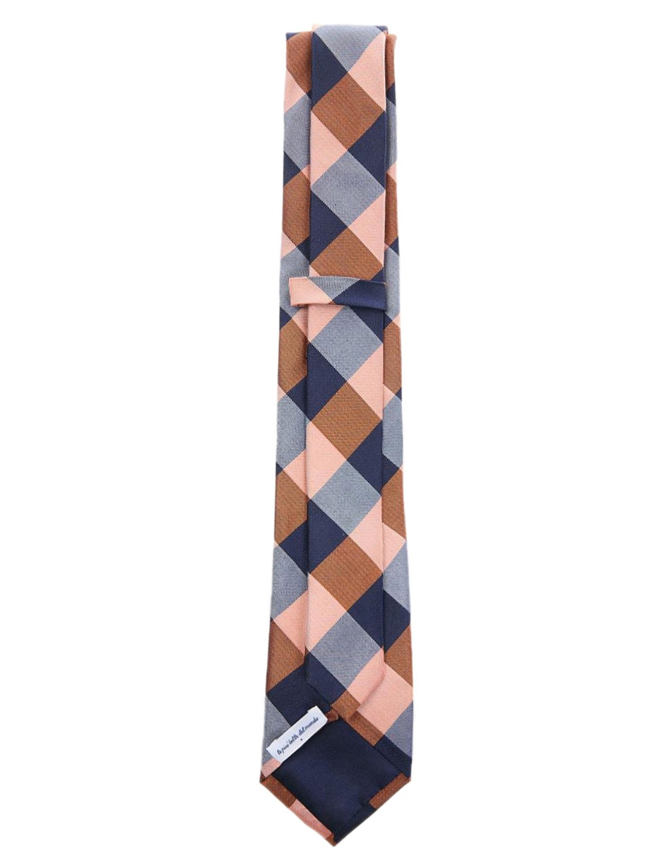 Corbata regular de seda estampada para hombre