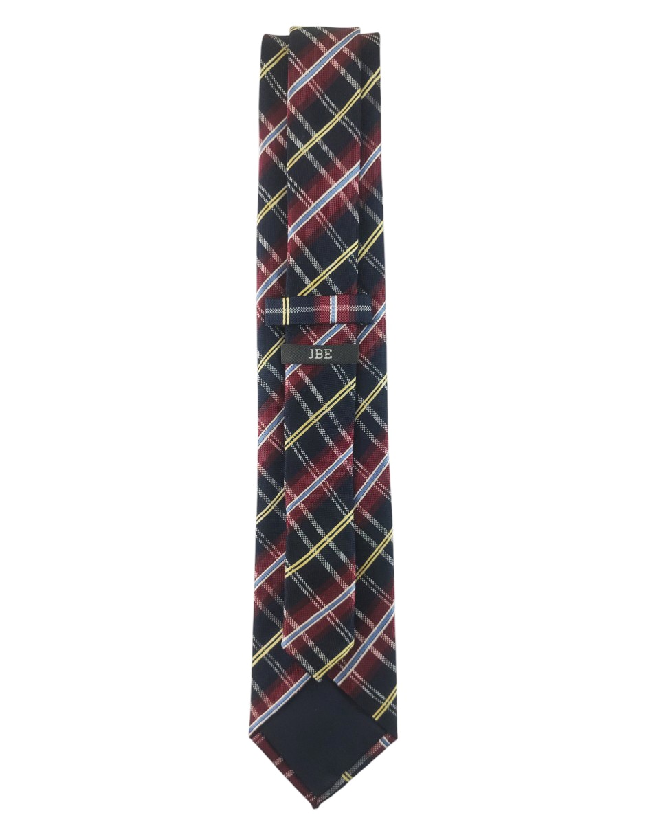 Corbata JBE regular estampado a cuadros para hombre
