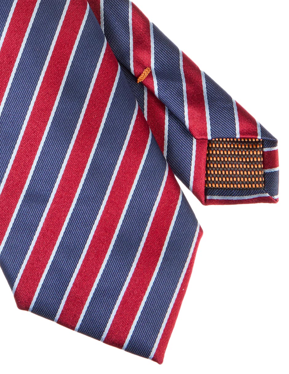 Corbata regular estampado a rayas para hombre