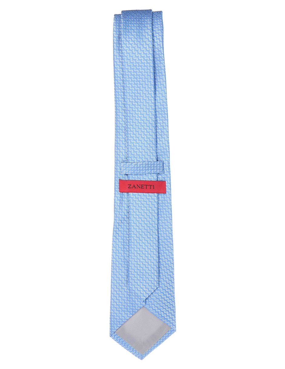 Corbata regular de seda estampado microprint para hombre