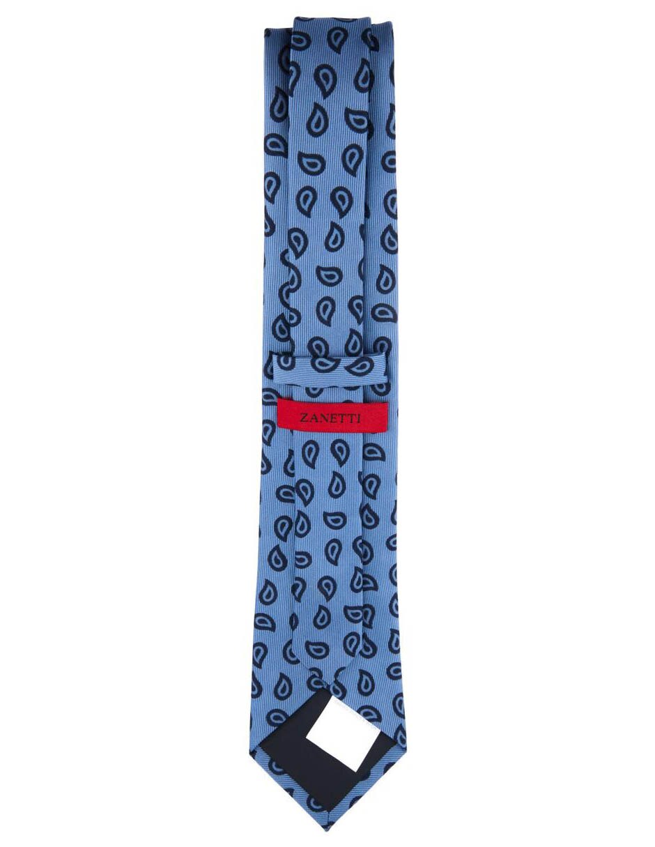 Corbata regular de seda estampado para hombre 2
