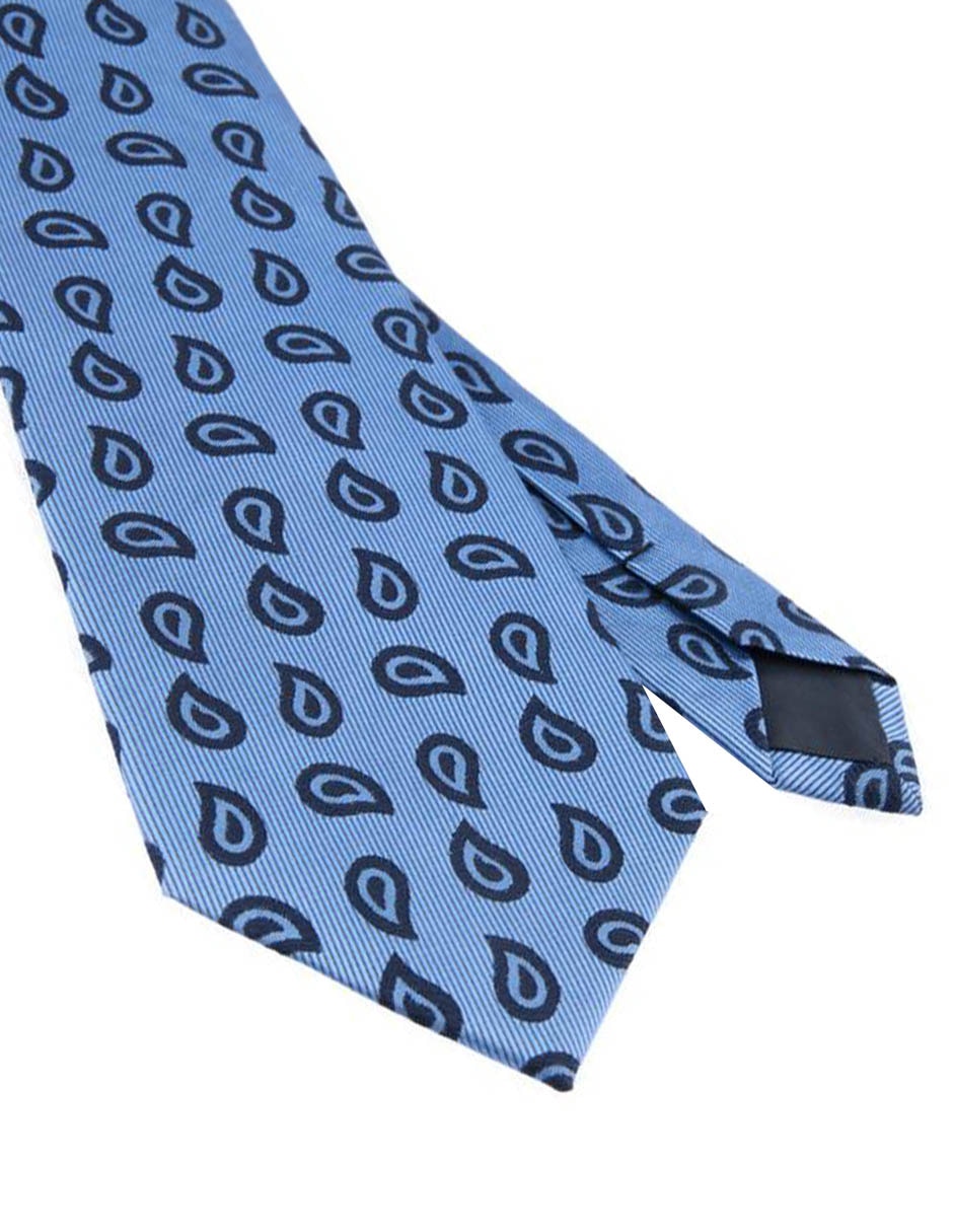 Corbata regular de seda estampado para hombre 3