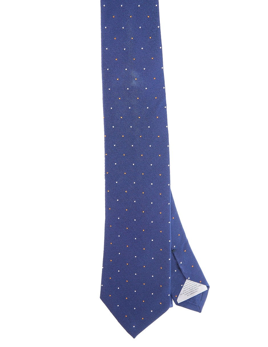 Corbata regular de seda estampado a lunares para hombre Corbata regular de seda estampado a lunares para hombre