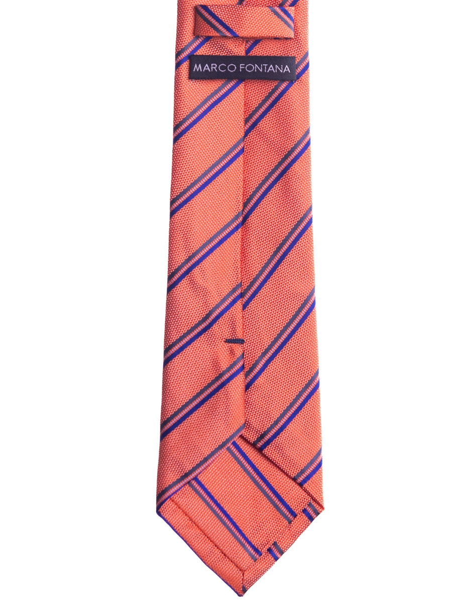 Corbata regular estampado a rayas para hombre