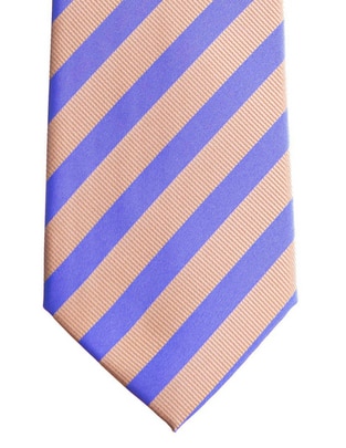 Corbata regular estampado a rayas para hombre