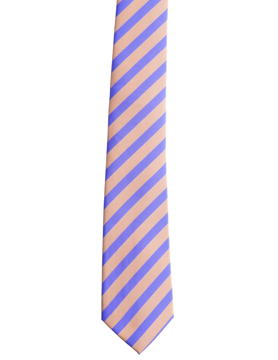 Corbata regular estampado a rayas para hombre