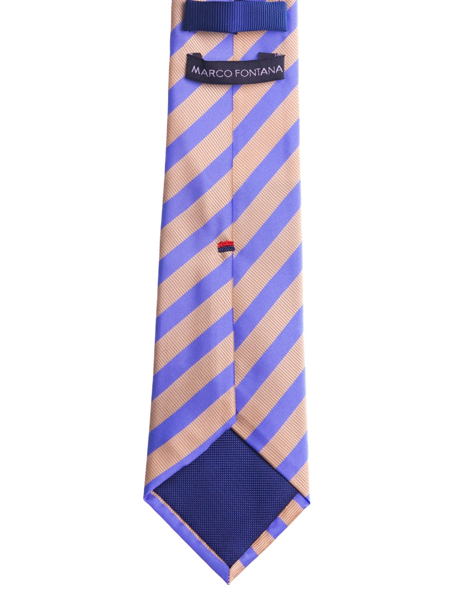 Corbata regular estampado a rayas para hombre