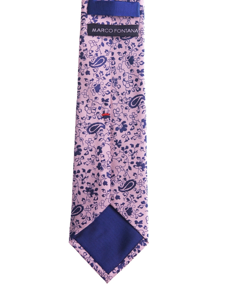 Corbata regular estampado floral para hombre