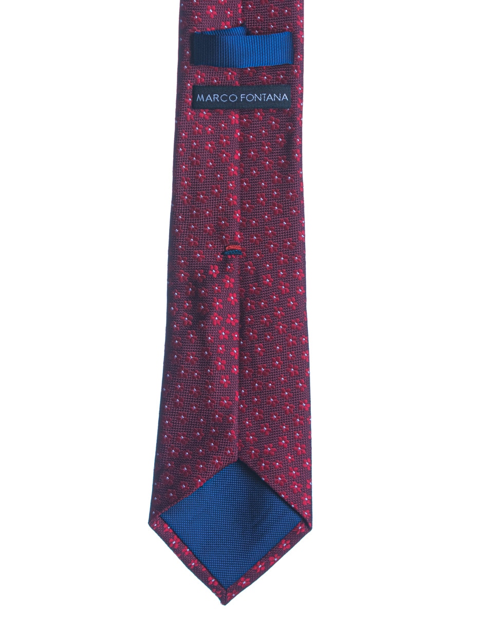 Corbata regular estampado floral para hombre