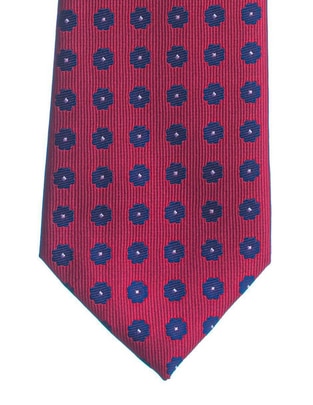 Corbata regular estampado floral para hombre