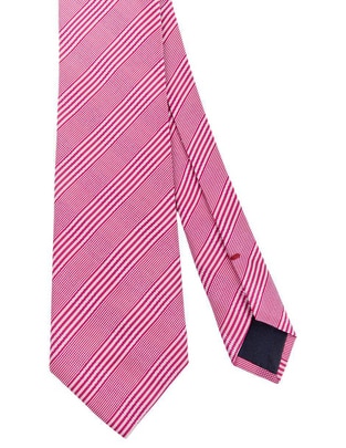 Corbata regular de seda estampado a rayas para hombre Corbata regular de seda estampado a rayas para hombre