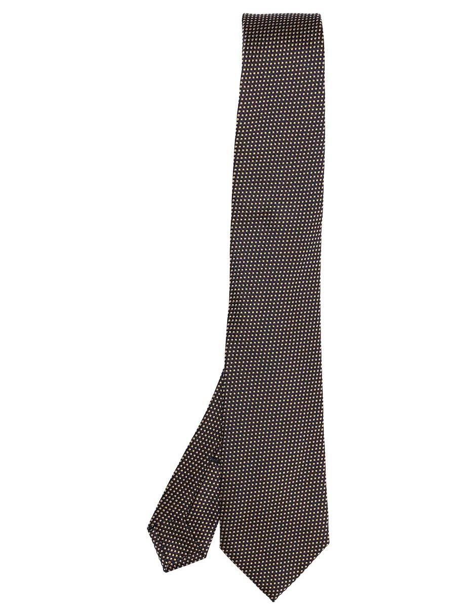 Corbata regular de seda estampado microprint para hombre Corbata regular de seda estampado microprint para hombre