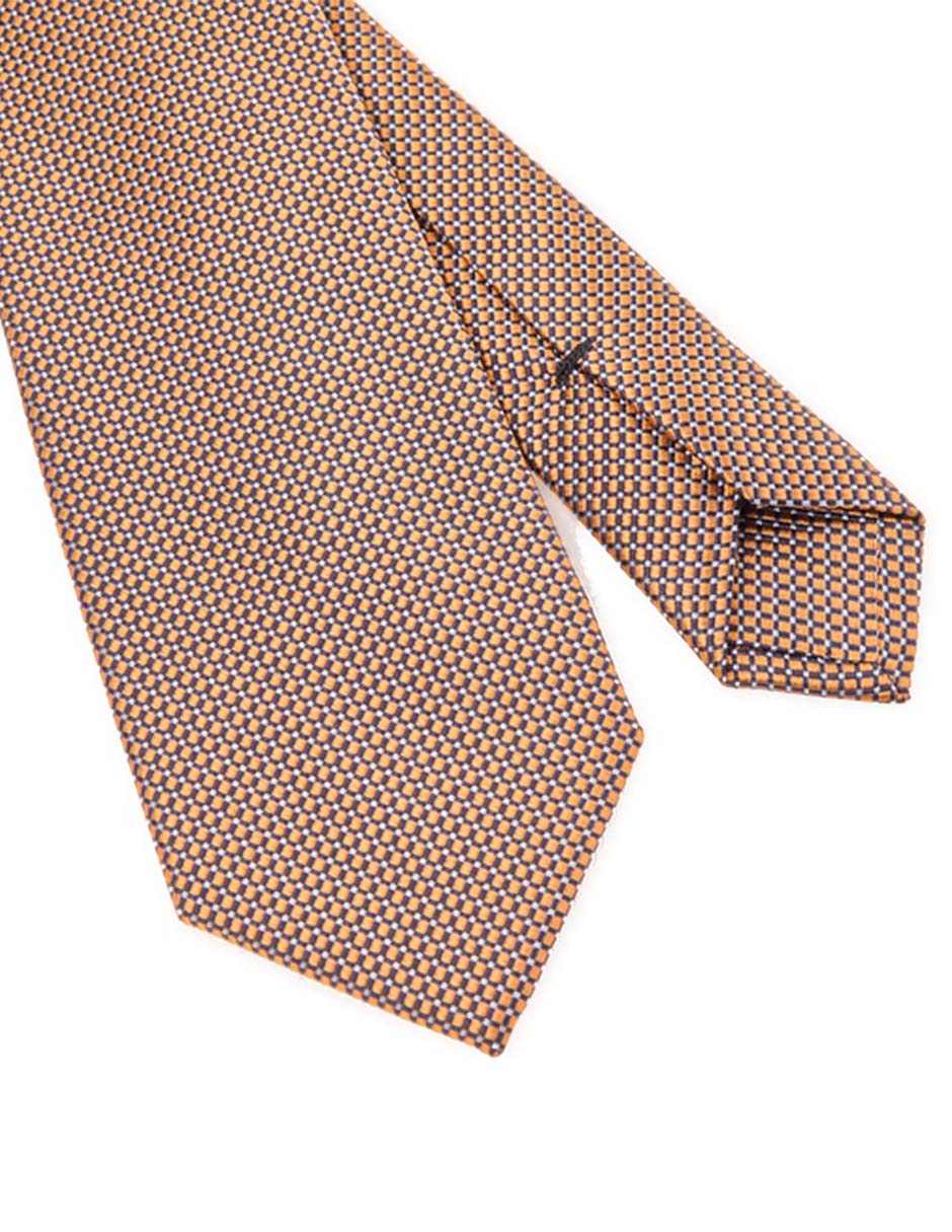 Corbata Scappino de seda estampado microprint para hombre