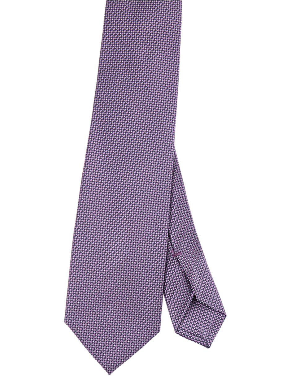 Corbata de seda estampado microprint para hombre Corbata de seda estampado microprint para hombre