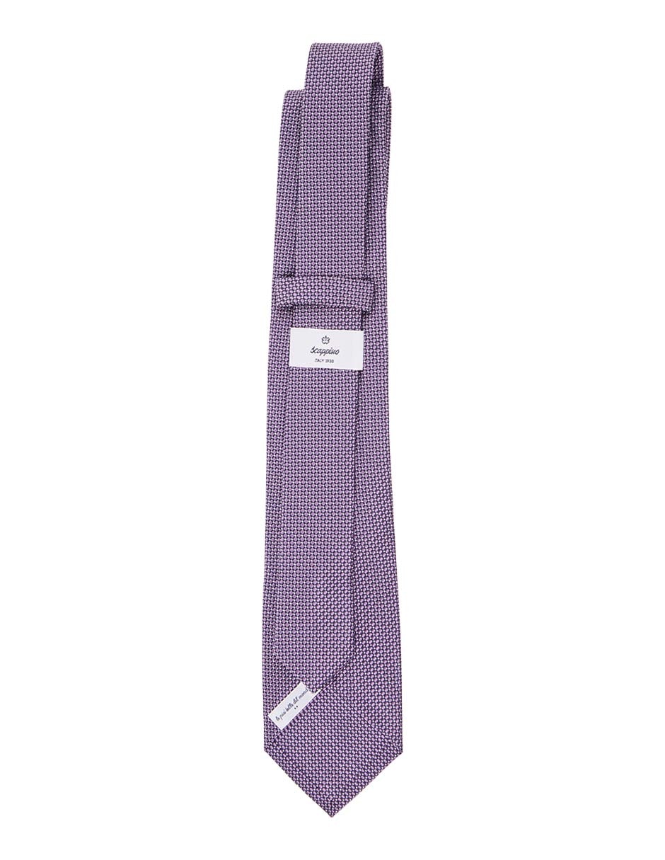 Corbata de seda estampado microprint para hombre 2