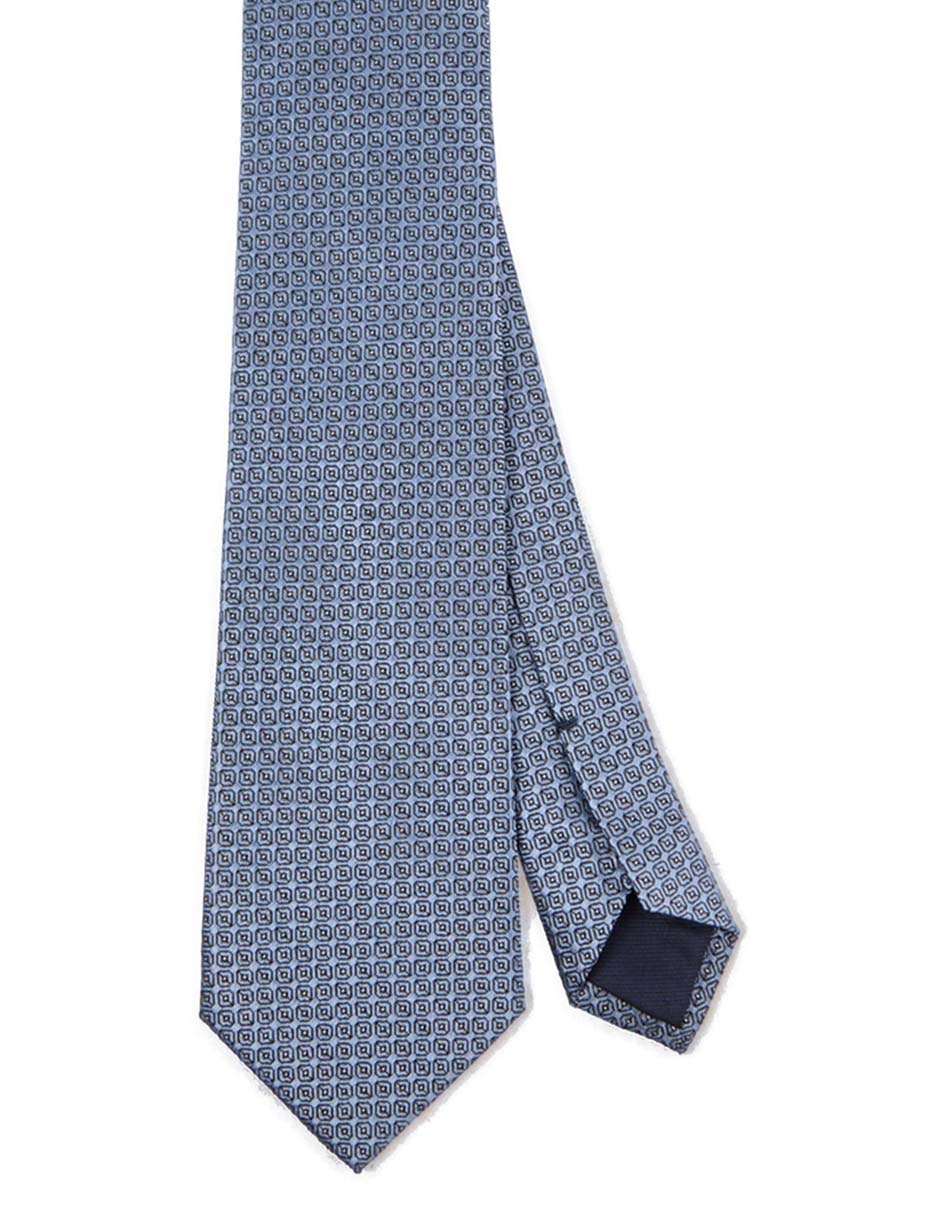 Corbata regular de seda estampado microprint para hombre Corbata regular de seda estampado microprint para hombre