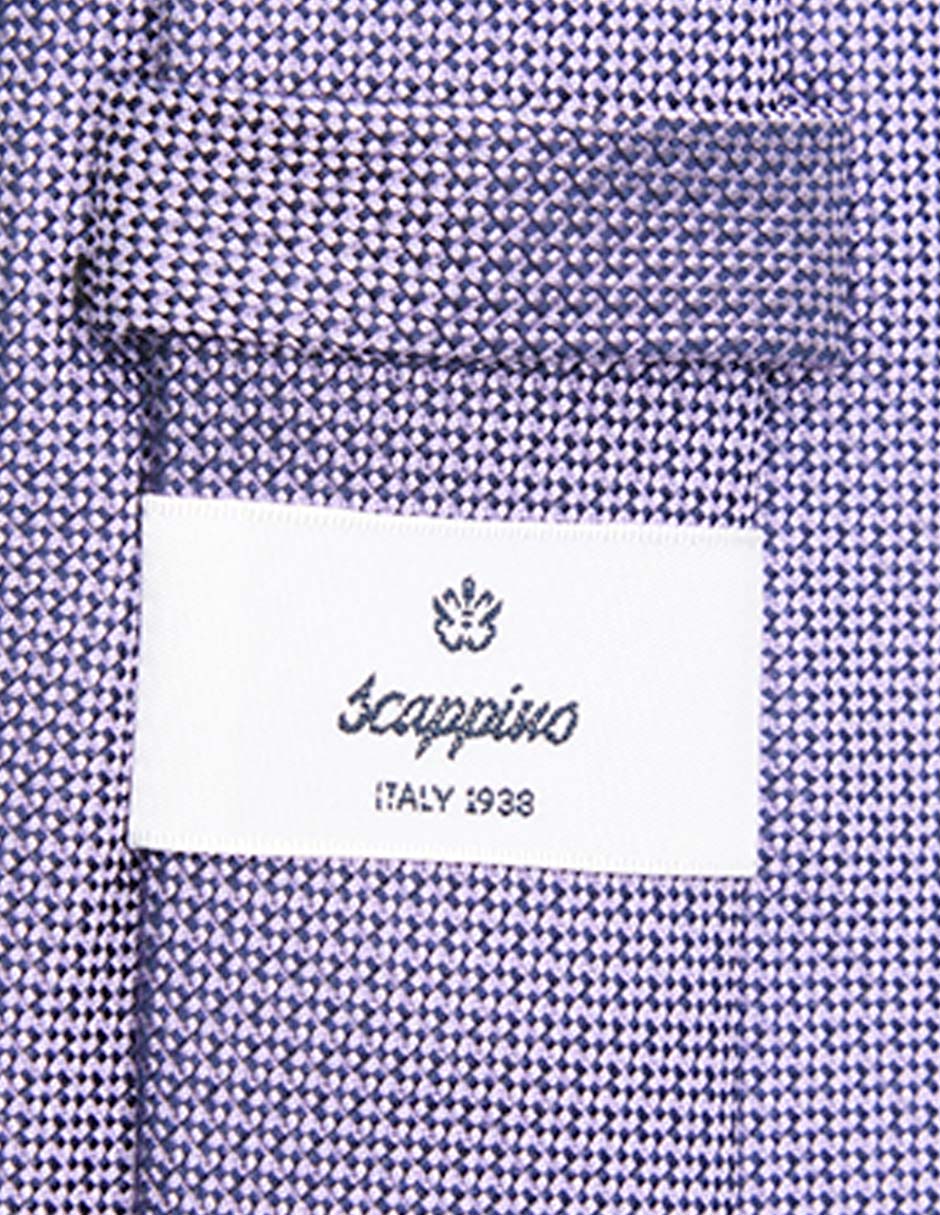 Corbata regular de seda estampado para hombre 4