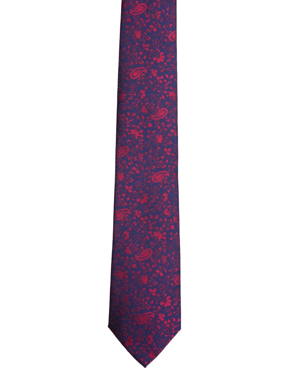 Corbata regular estampado floral para hombre