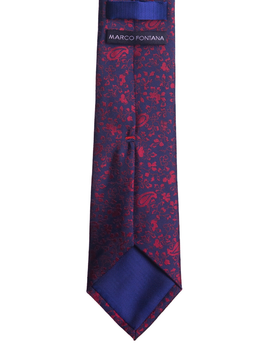 Corbata regular estampado floral para hombre