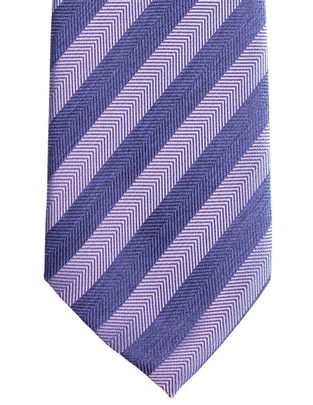 Corbata regular estampado a rayas para hombre