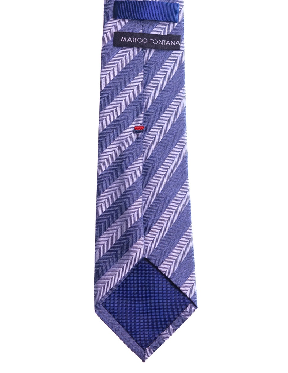 Corbata regular estampado a rayas para hombre