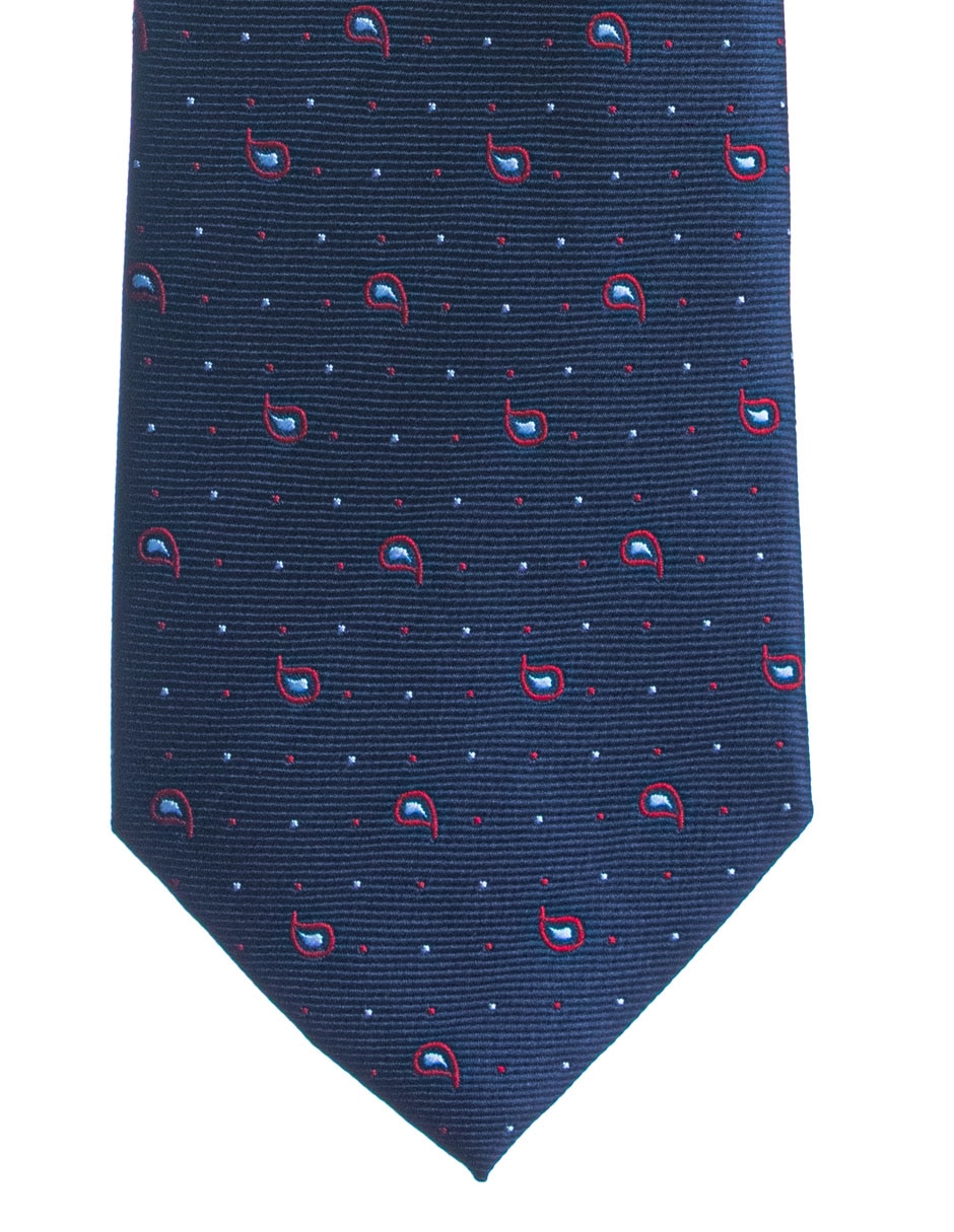 Corbata regular estampado microprint para hombre