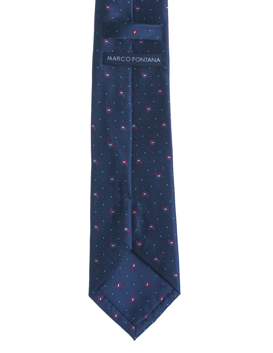 Corbata regular estampado microprint para hombre