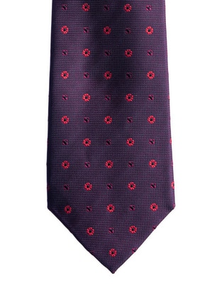 Corbata regular estampado floral para hombre