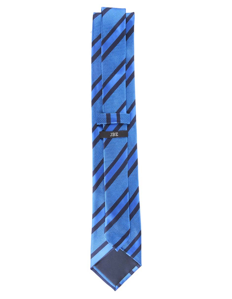 Corbata regular de seda estampado a rayas para hombre