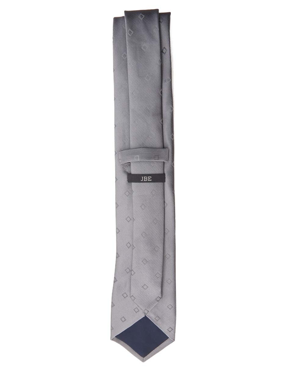 Corbata regular de seda estampado rombos para hombre