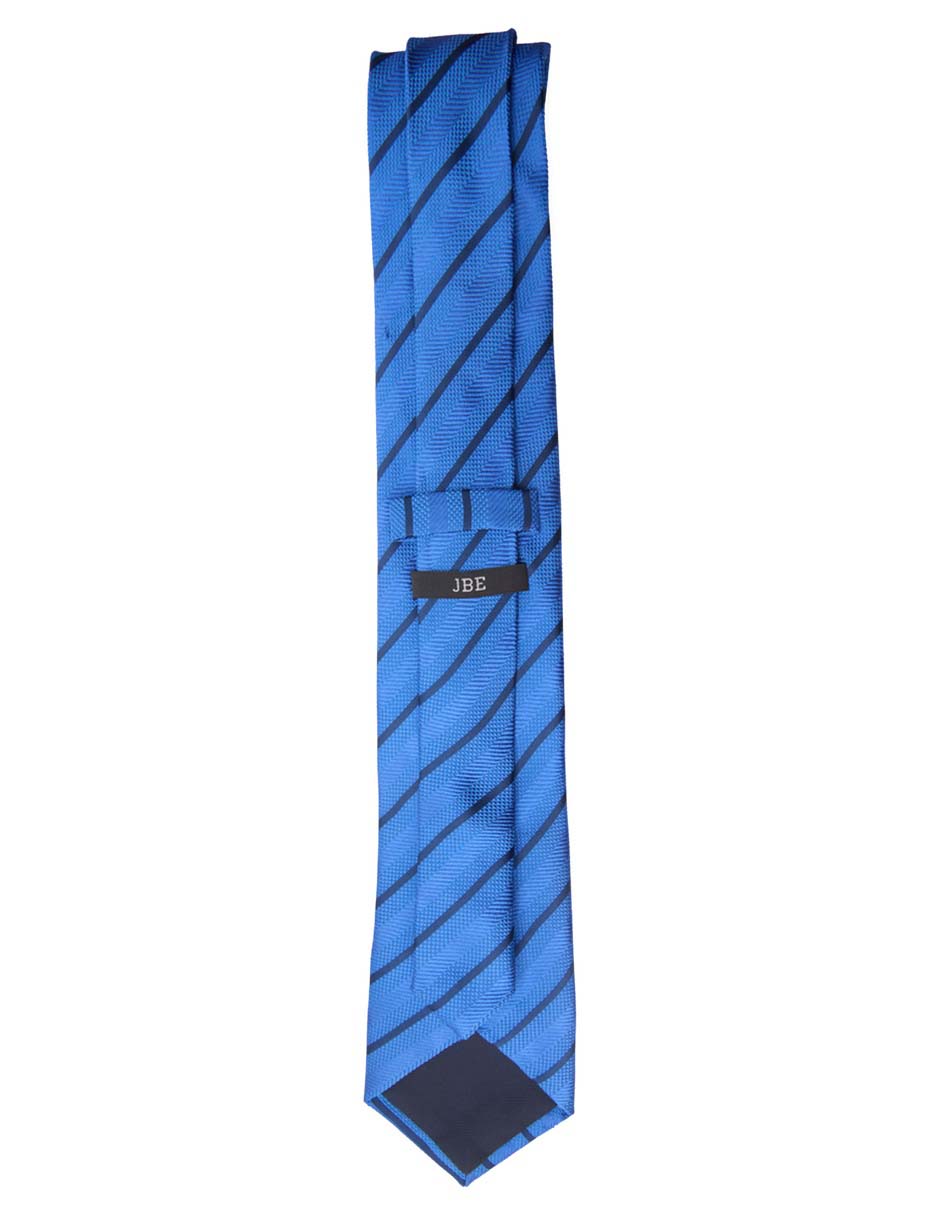 Corbata regular de seda estampado a rayas para hombre